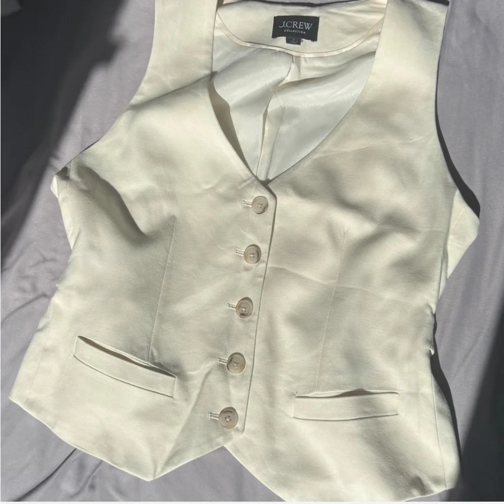 J. CREW Collection Vest in Drapey Twill